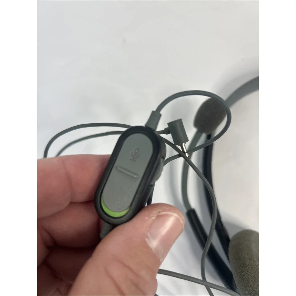 Microsoft Xbox 360 OEM‎ Headband Headset - BLACK/GRAY Untested